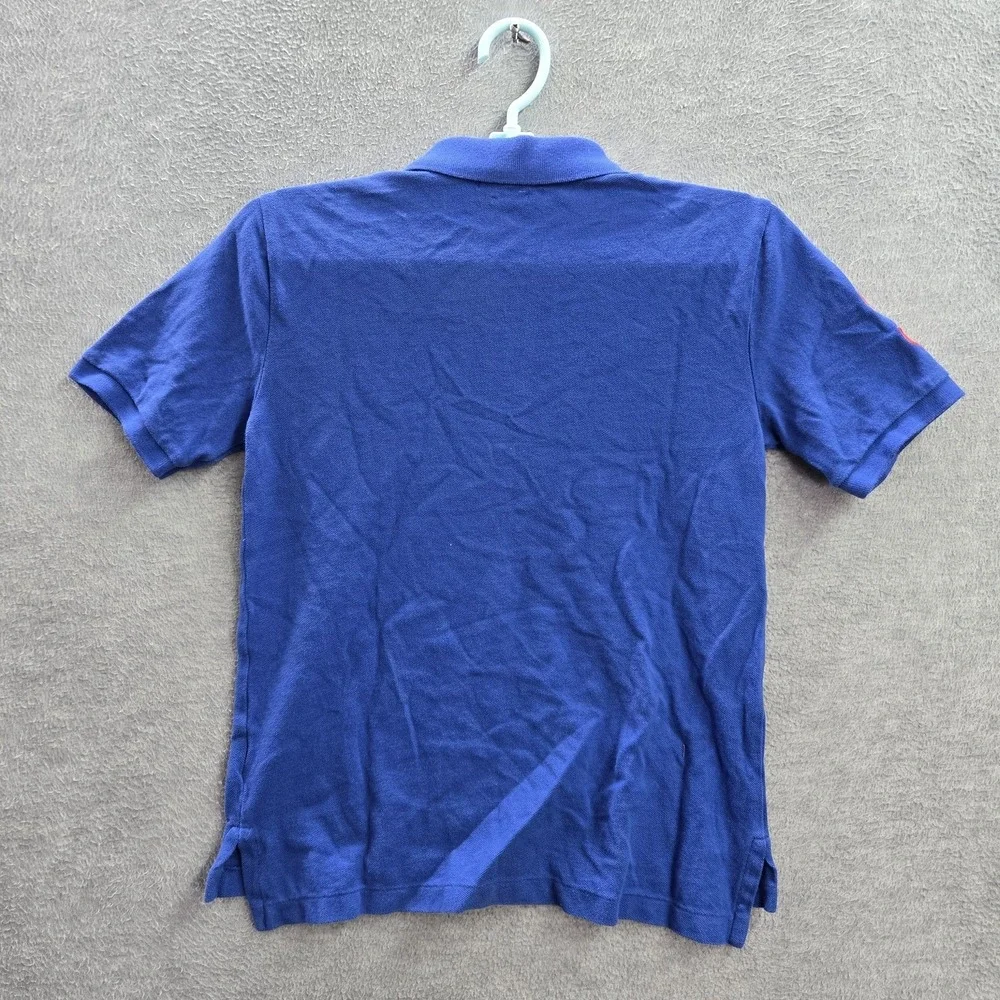 Polo Ralph Lauren Boys M Blue Big Pony Logo Embroidered Classic Fit‎ Collar